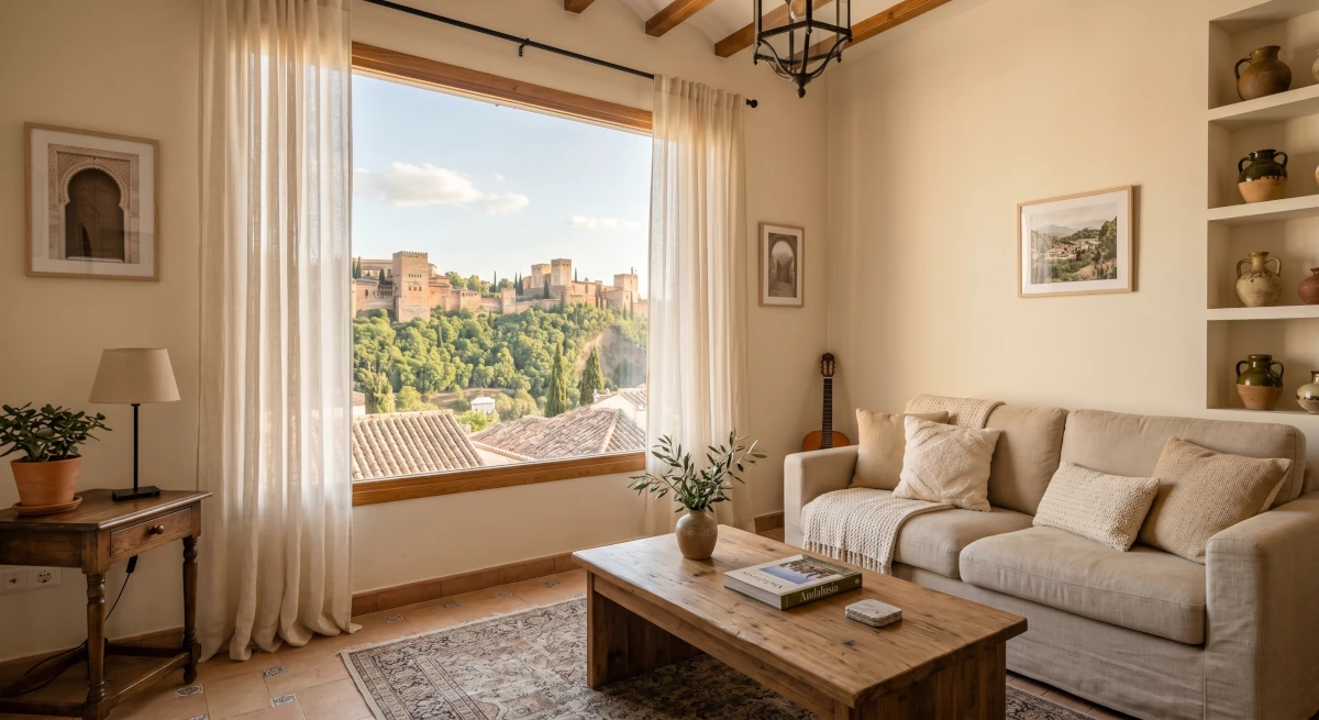 Apartamento turístico en Granada con vistas a la Alhambra